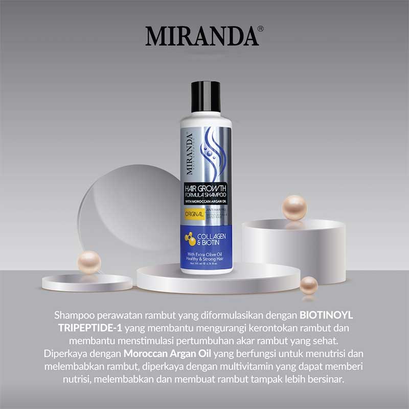 Miranda Hair Growth Biotin Shampoo Collagen Original | 200ml