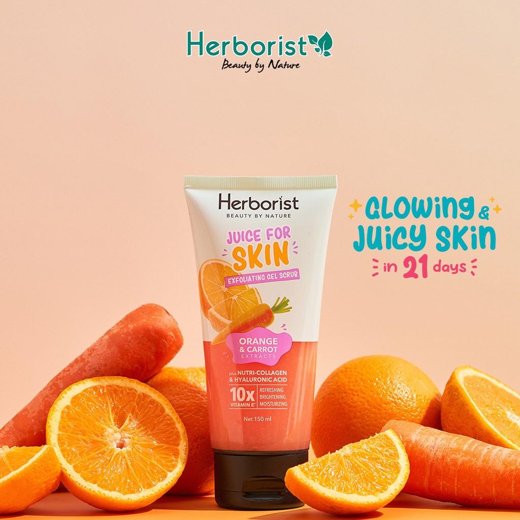 HERBORIST Juice For Skin Exfoliating Gel Scrub Orange Carrot 150ml