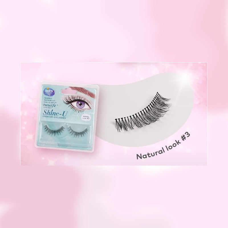 Shine-U Premium Eyelashes â Natural Look 3 #NL3