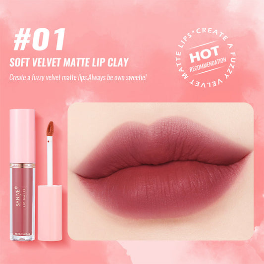 SANIYE Lip Matte Fashion Lady Non-stick Lip Gloss L1180 #01