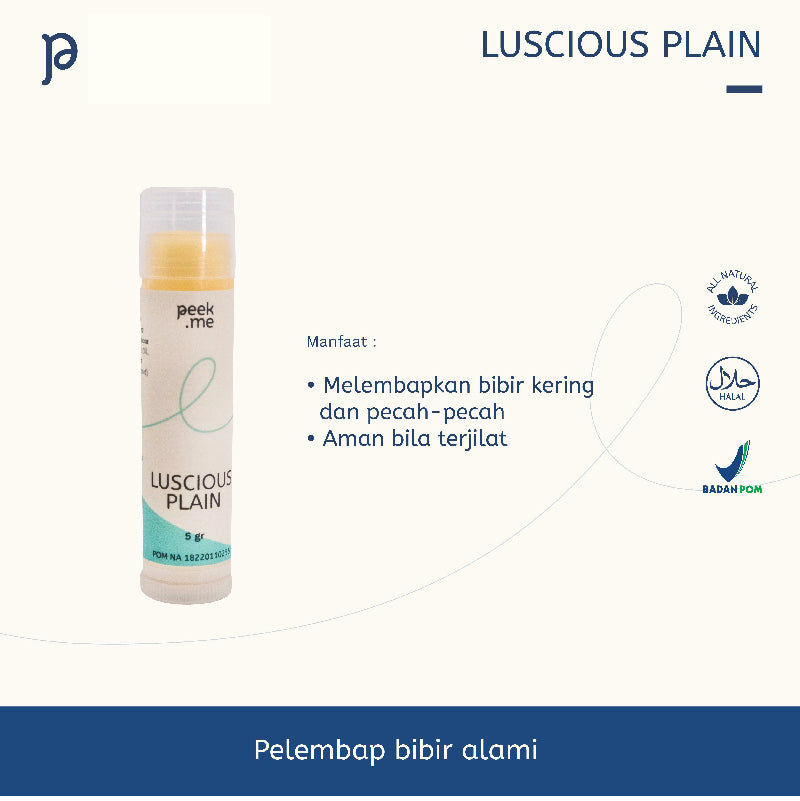 Peek Me Naturals Luscious Lipbalm Unscented | 5 g