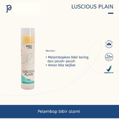 Peek Me Naturals Luscious Lipbalm Unscented | 5 g