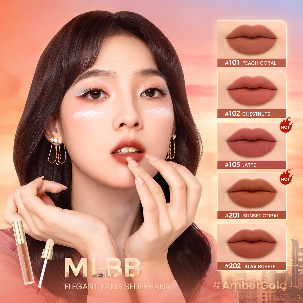 FOCALLURE CREAMY MATTE LIPCREAM FA210-301