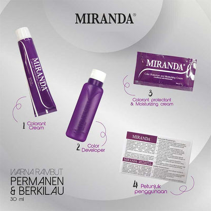 Miranda Hair Color (Cat Rambut Permanen) MC14 Golden Brown | 30ml