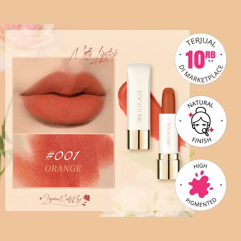 Focallure Pure Matte Lipstick FA203 - 001