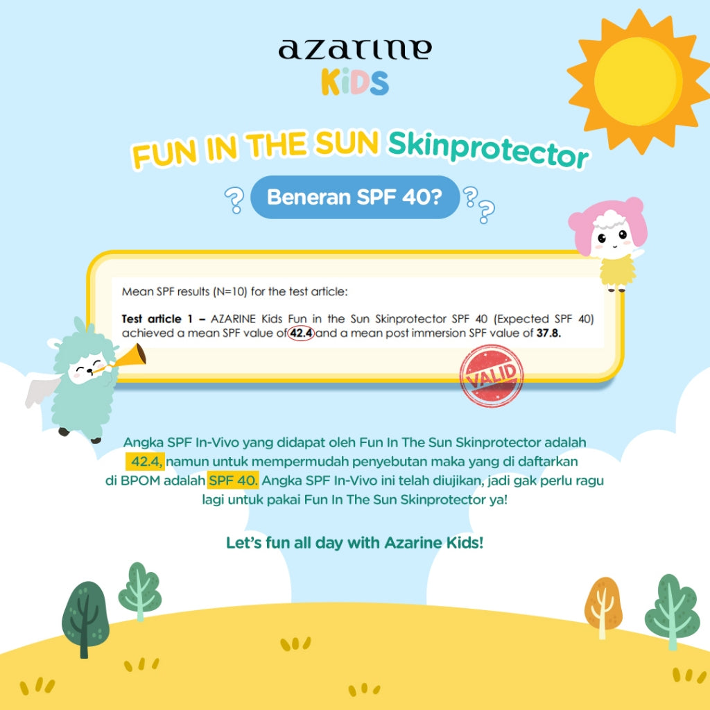 Azarine Kids Fun In The Sun Skin Protector Sunscreen SPF 40 PA+++ 40ml