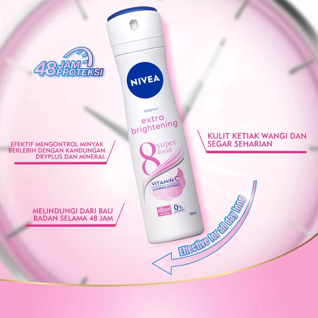 NIVEA Deodorant Extra Brightening Spray 150 ml