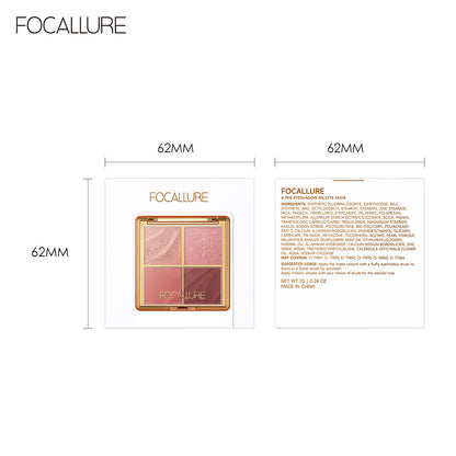 FOCALLURE 4 PAN EYESHADOW PALETTE FA314 PP01