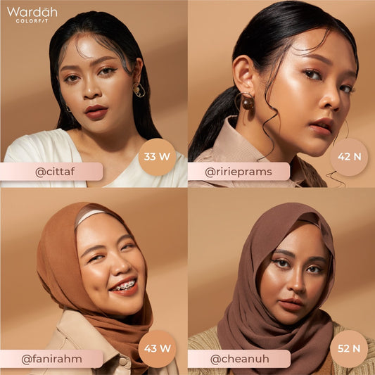 WARDAH Colorfit Perfect Glow Cushion - 42N Neutral Sand | 15 gr