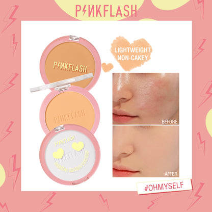 Pinkflash F08 Lasting Matte Pressed Powder #000