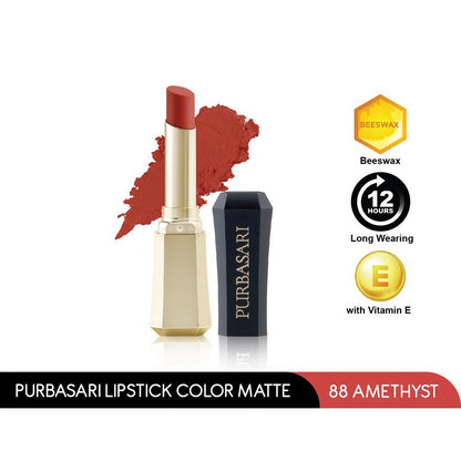 Purbasari Lipstick Color Matte 88 Amethyst | 2,6 g