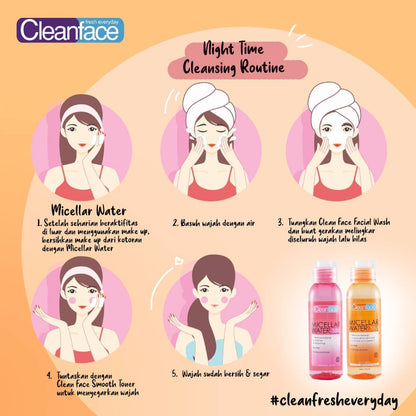 Clean Face Micellar Water 3In1 Normal Skin | 250 ml