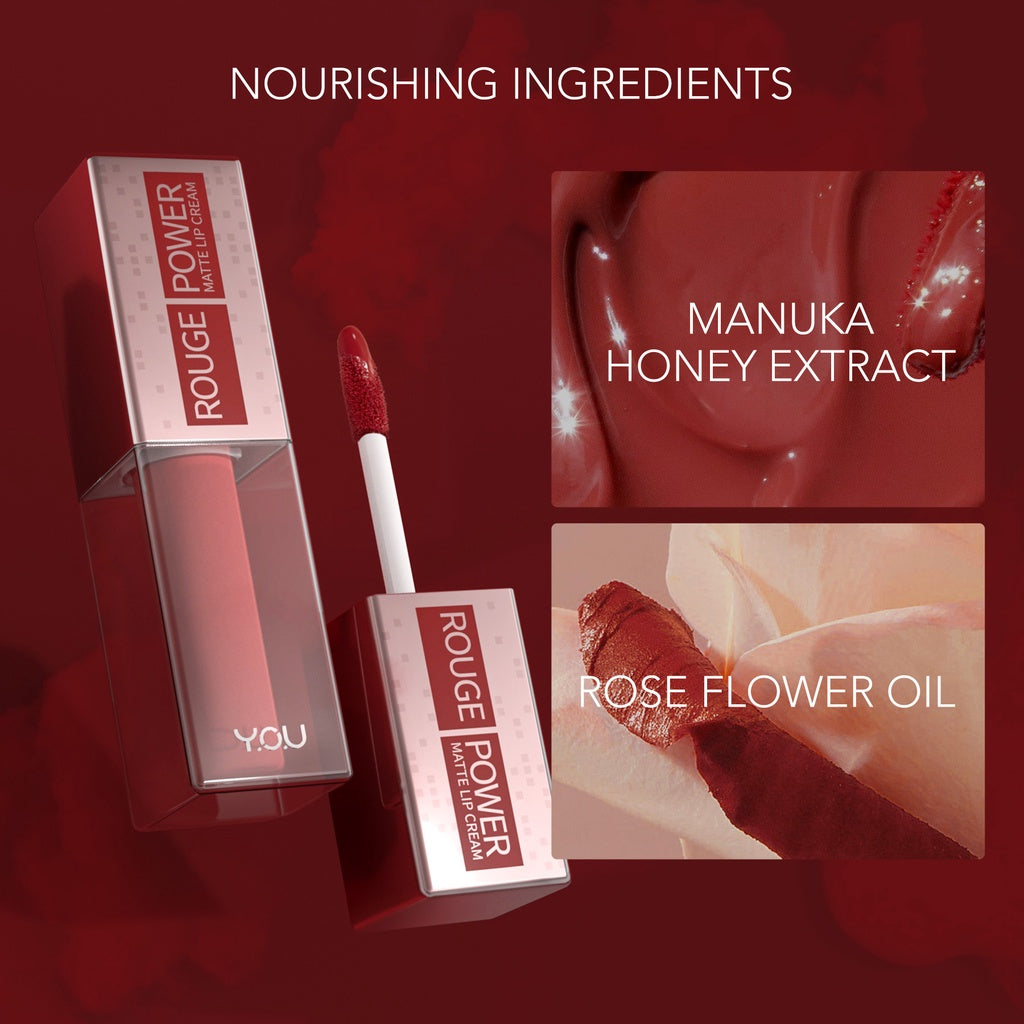 Y.O.U Rouge Power Matte Lip Cream R565 Alert