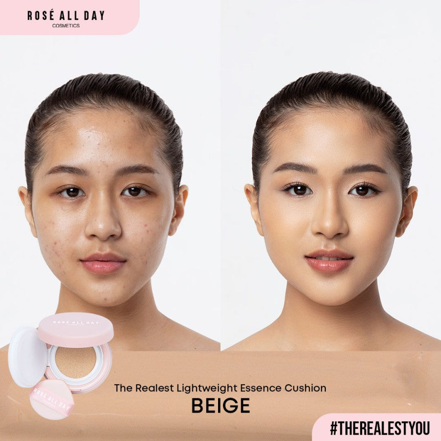 ROSE ALL DAY The Realest Lightweight Essence Cushion - Beige