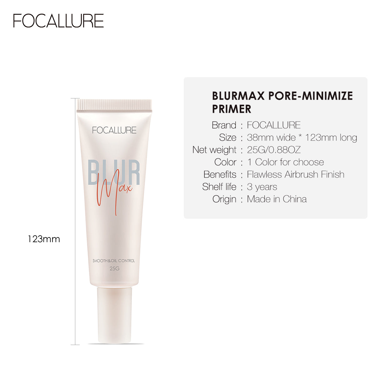 Focallure Blurmax Pore - Minimize Primer FA138 - 01