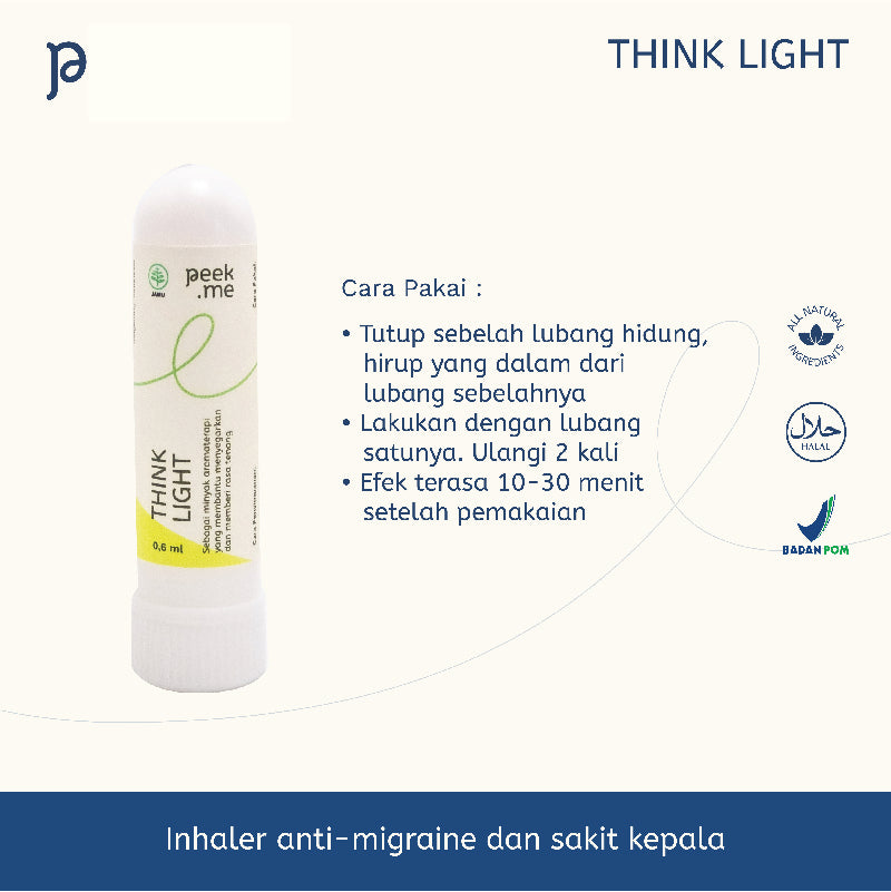 Peek Me Naturals Inhaler Think Light | 0.6 ml