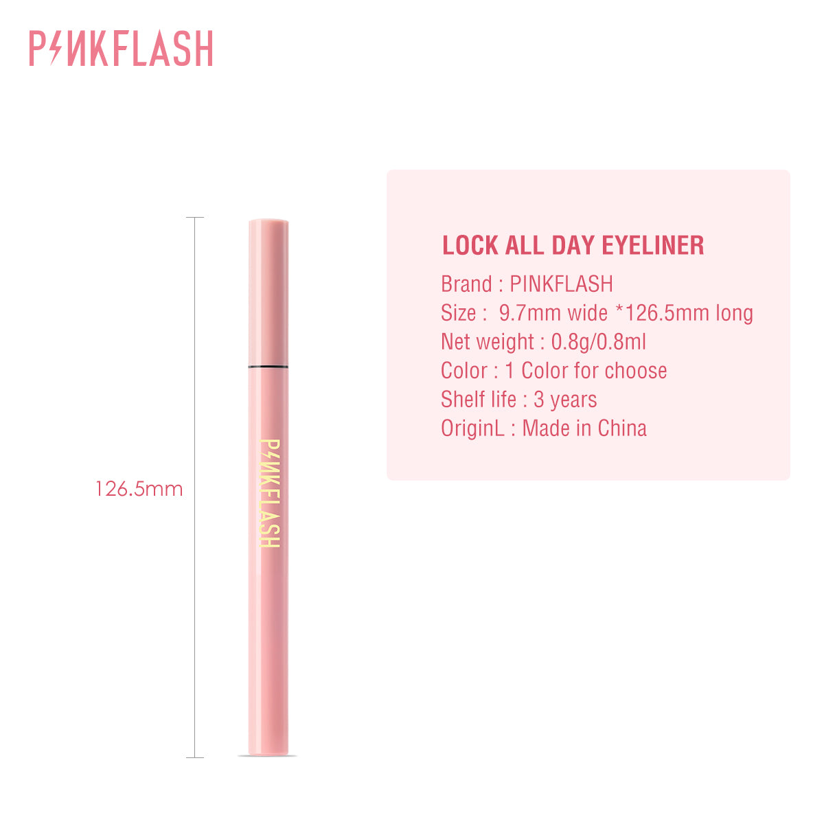 Pinkflash E01 Waterproof Easy Eyeliner