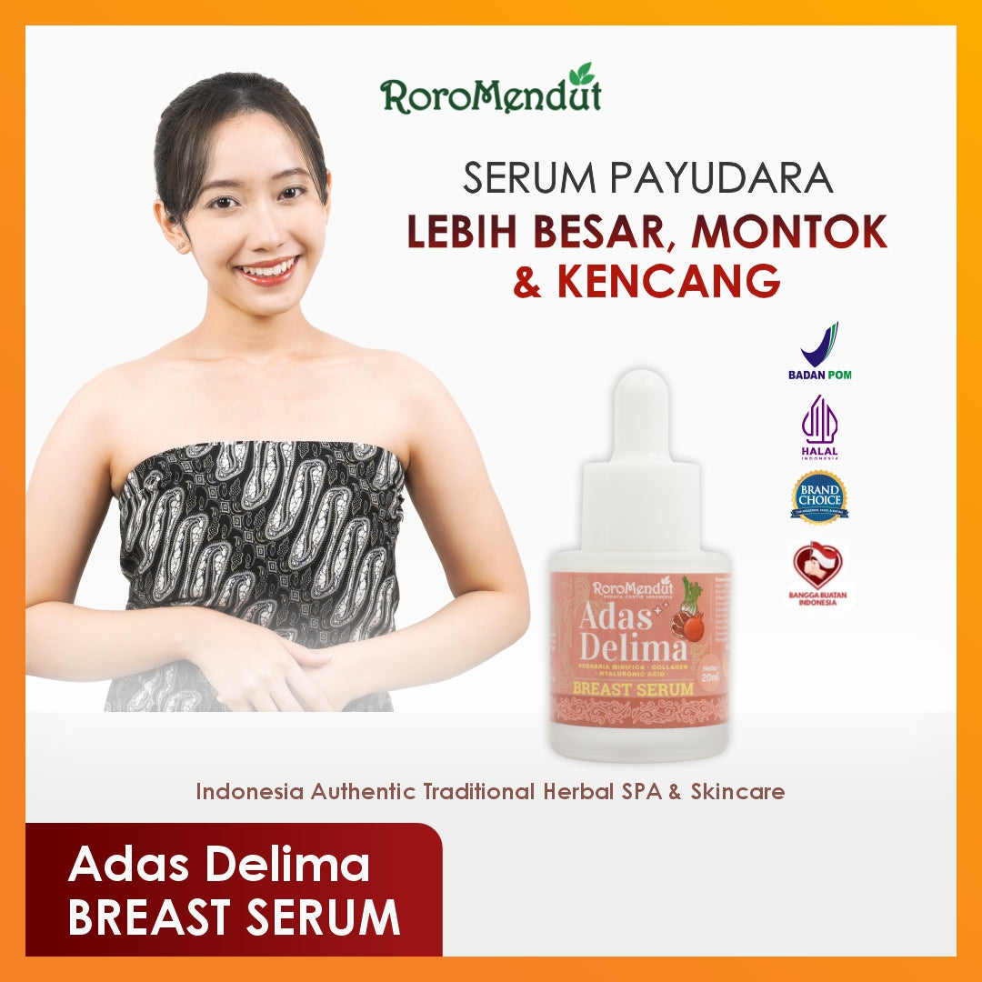 Roro Mendut Serum Payudara Adas Delima Pueraria Mirifica Hyaluronic Acid Collagen | 20 ml