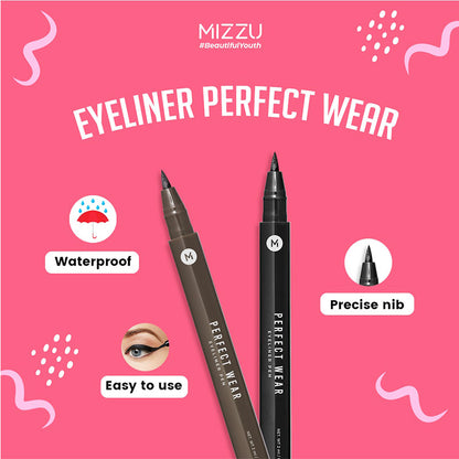 Mizzu Eyeliner Pen Perfect Wear Black  | 1.3ml