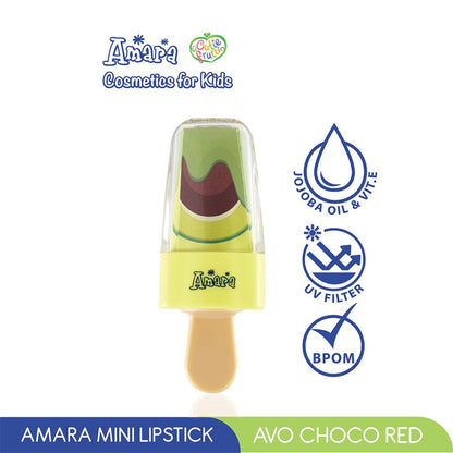 Amara Kids Mini Lipstick Avo Choco Red | 2.2 g