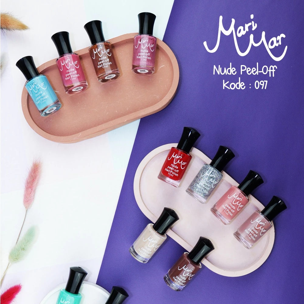 Marimar Nail Polish Kode : 097 Peel Off Nude isi 12 | 96 ml