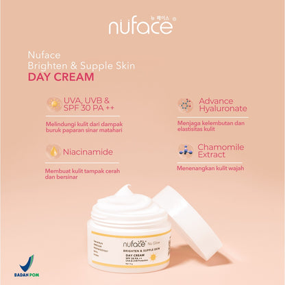 Nuface Nu Glow Brighten & Supply Skin Day Cream | 15 g