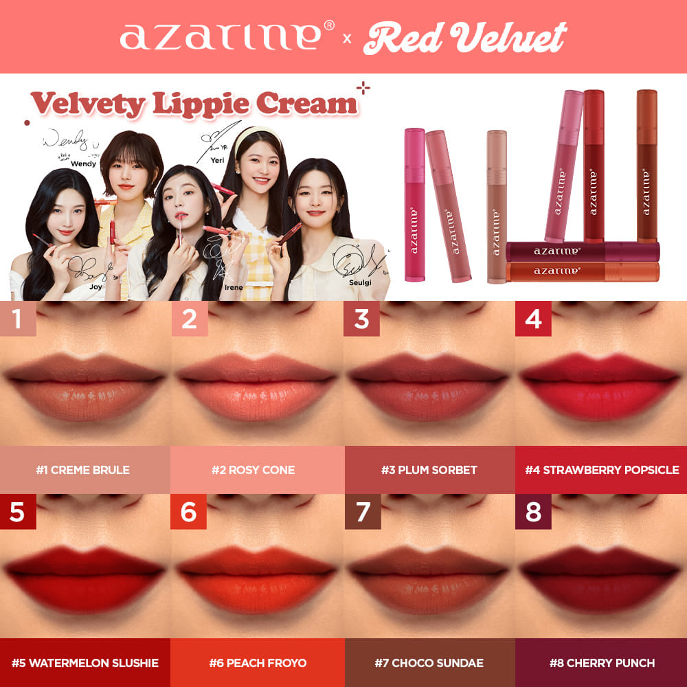 Azarine Velvety Lippie Cocho Cherry Punch - Shade 08