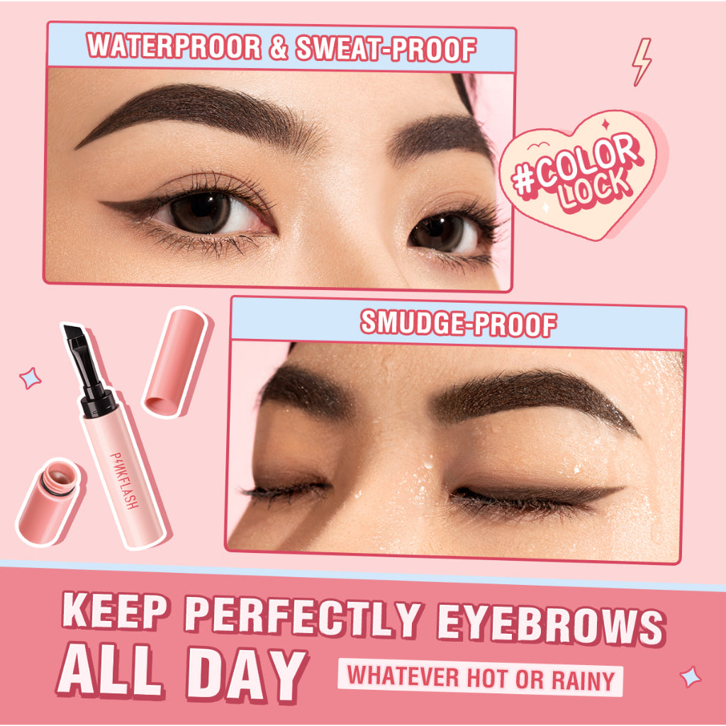 PINKFLASH SMUDGE PROOF BROW POMADE BR02