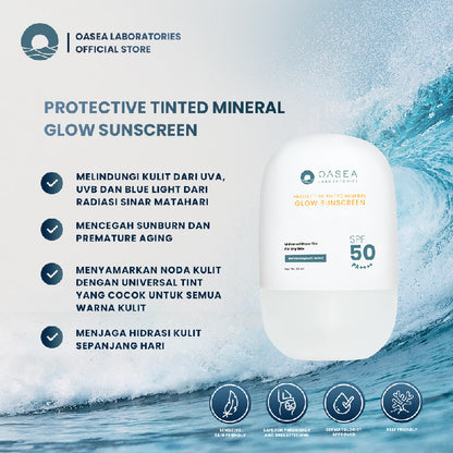 OASEA Protective Tinted Mineral Glow Sunscreen | 30 ml