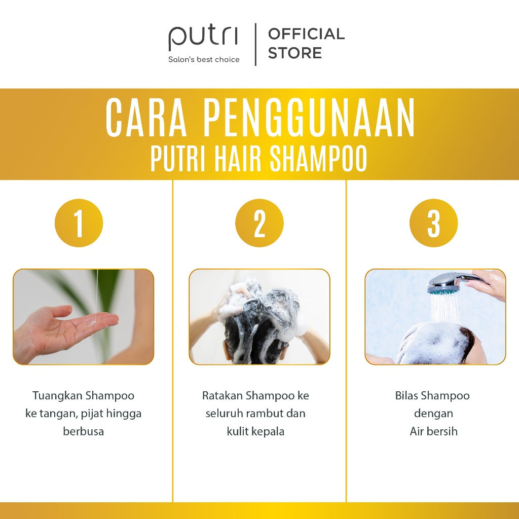 Putri With Nusilk Technology Shampoo With Ginseng Extract 200ml