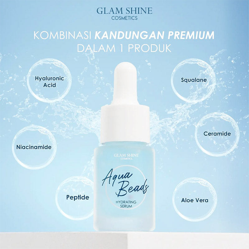 Glam Shine Aqua Beads Hydrating Serum 12ml