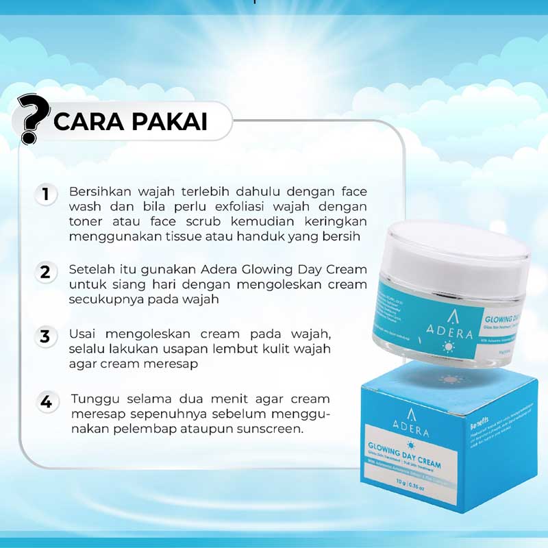 Adera Glowing Krim Pagi | 10gr