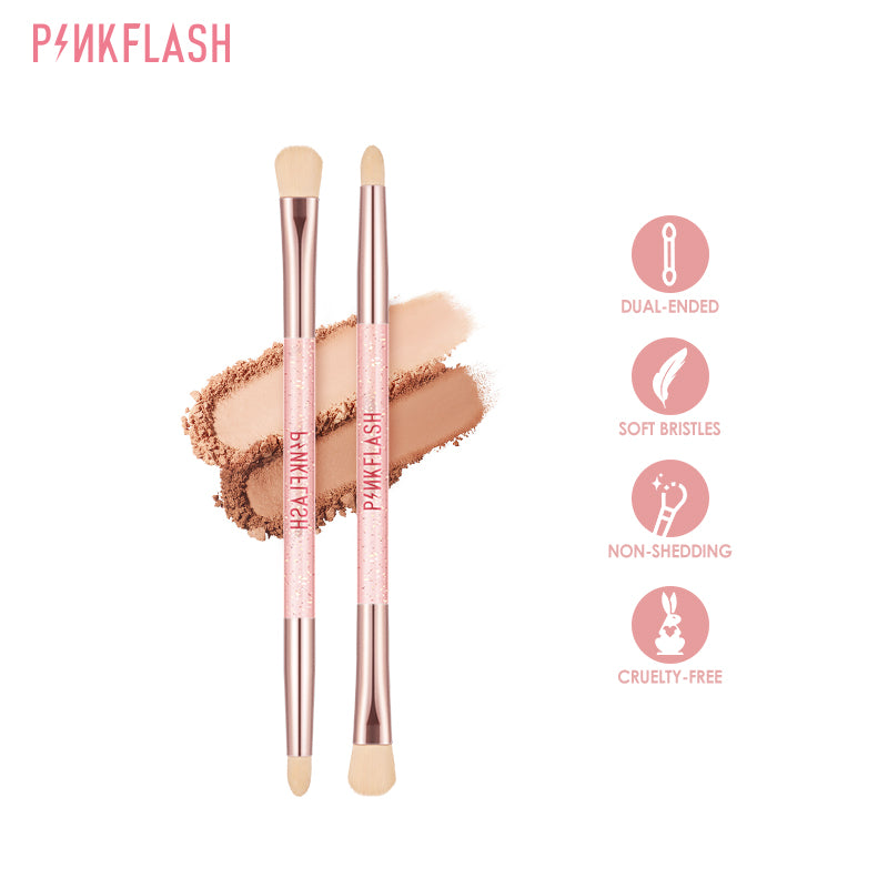 Pinkflash PF-T04 Double Head Eyeshadow Brush #02