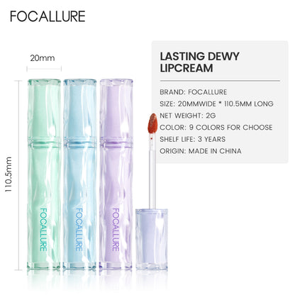 FOCALLURE LASTING DEWY LIPCREAM NU03