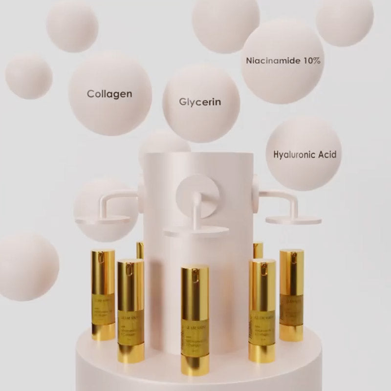 Glam Shine Premium Anti Aging Gold Essence With Niacinamide 10 % & Collagen 10ml