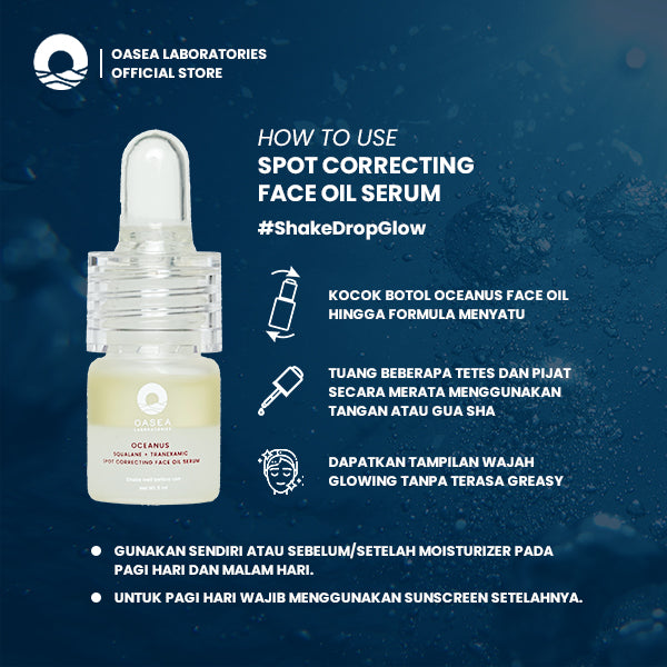 OASEA Oceanus Squalane + Tranexamic Spot Correcting Face Oil Serum Mini | 5 ml