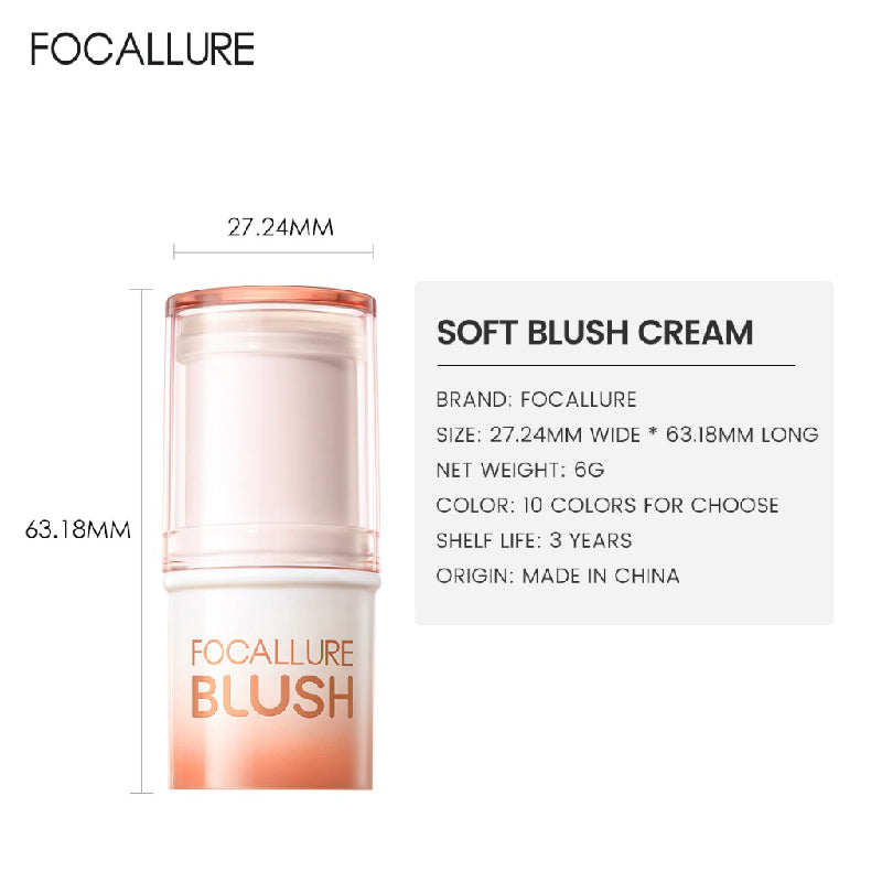 FOCALLURE SOFT BLUSH CREAM NU01