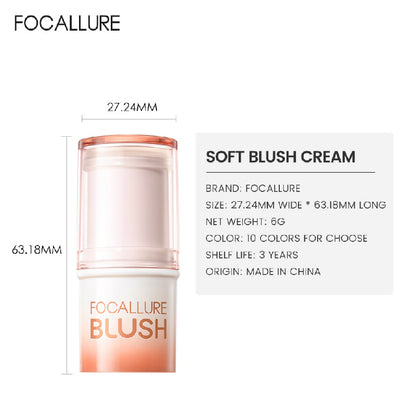 FOCALLURE SOFT BLUSH CREAM NU01