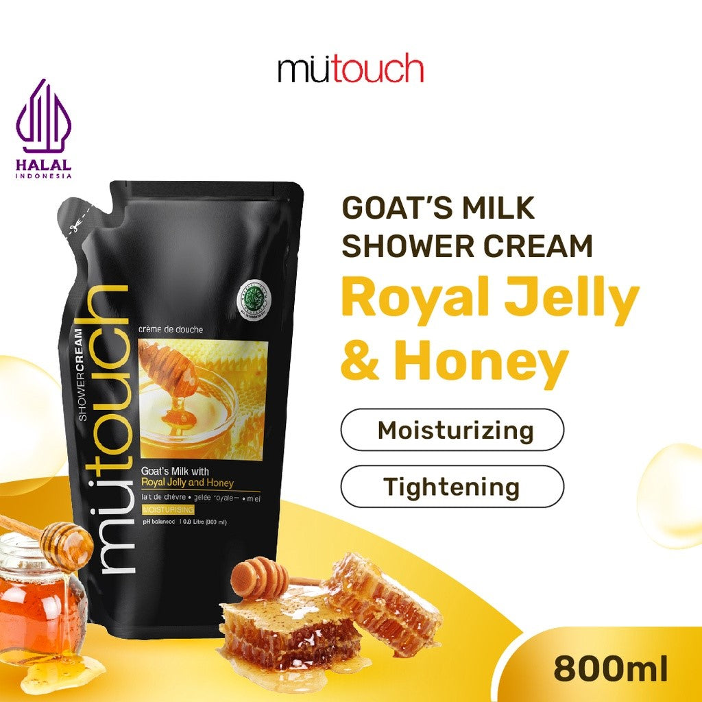 Mutouch Shower Cream With Honey & Royal Jelly Refill | 800ml