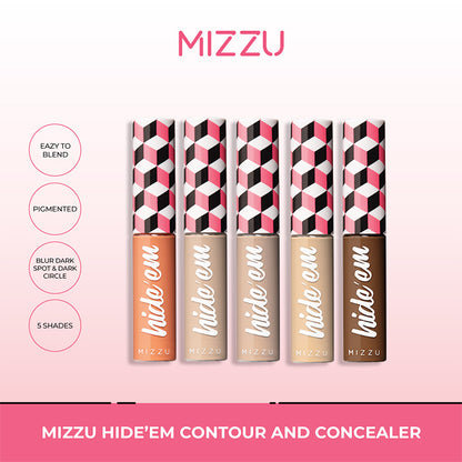 Mizzu Hideâem Contour And Concealer - Beige | 7.5gr