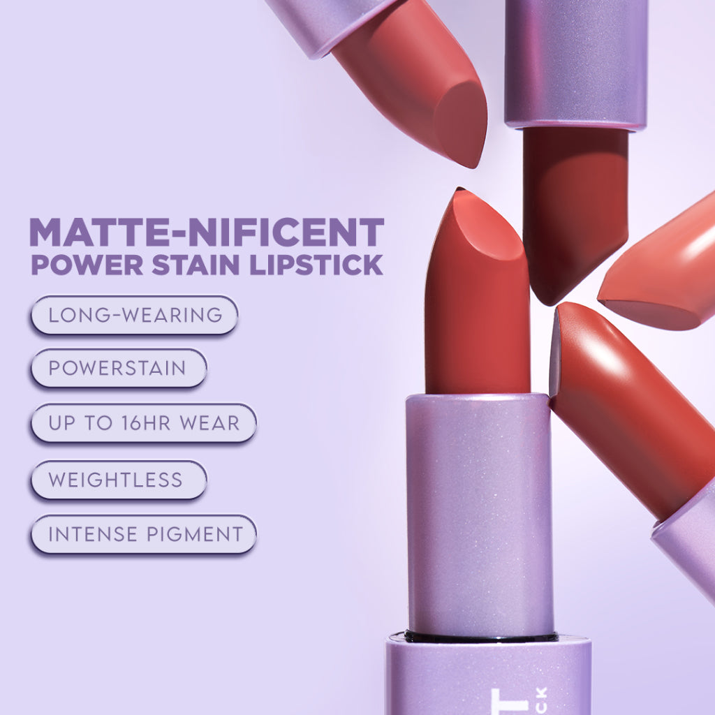 LUXCRIME Matte- Nificent Power Stain Lipstick - Athena