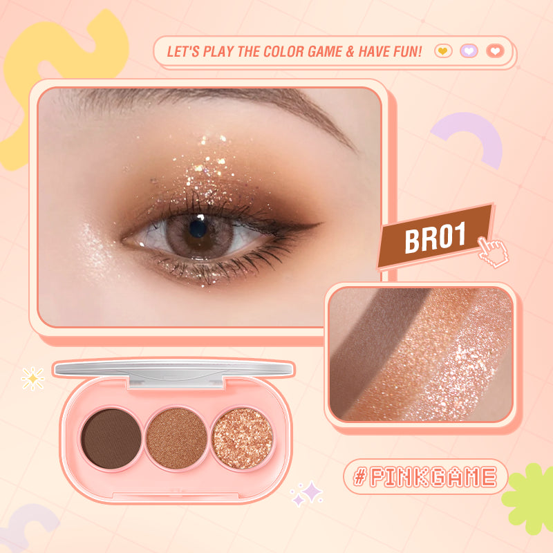 Pinkflash 3 Pan Eyeshadow PF-E23 #BR01