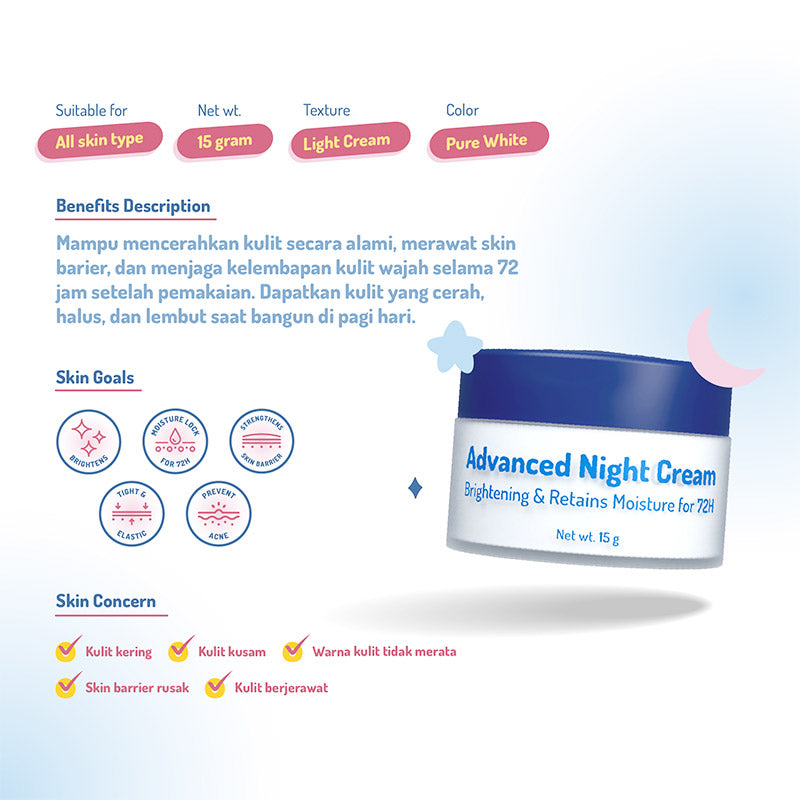 This is Your - Advanced Night Cream - Brightening & Retains Moisture For 72h 15gr