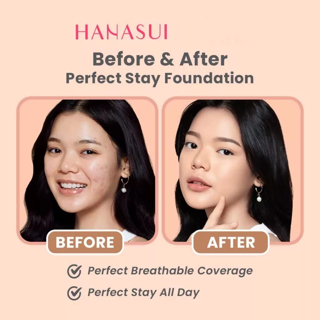 HANASUI Perfect Stay Foundation Buttercream 005 | 25 gr