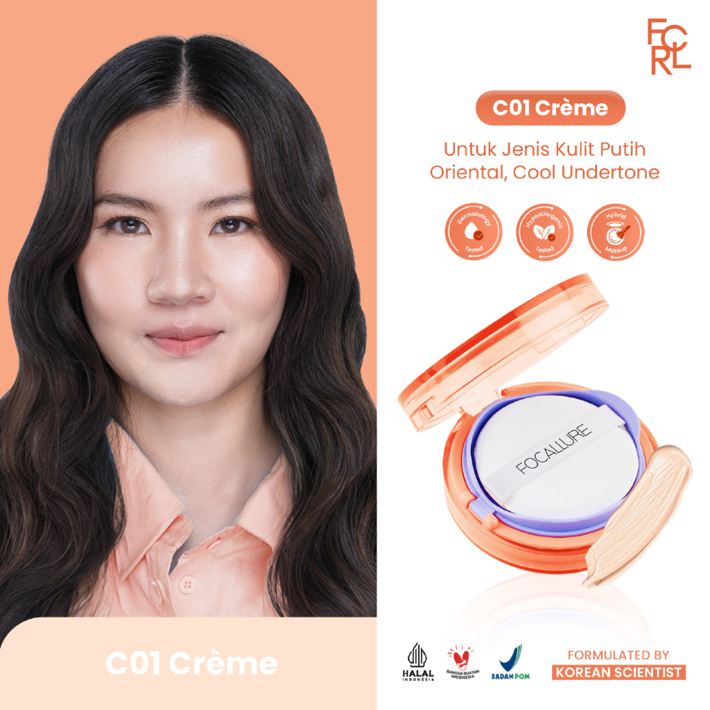 FOCALLURE Poreless Matte Cushion - C01 CrÃ¨me