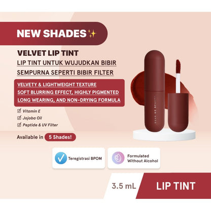 Dear Me Beauty Velvet Lip Tint - Dear Aulia (Fresh Coral)