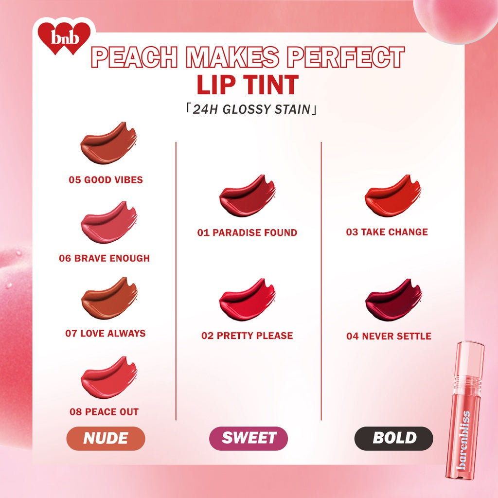 Barenbliss PEACH MAKES PERFECT LIP TINT 09 ENJOY TODAY