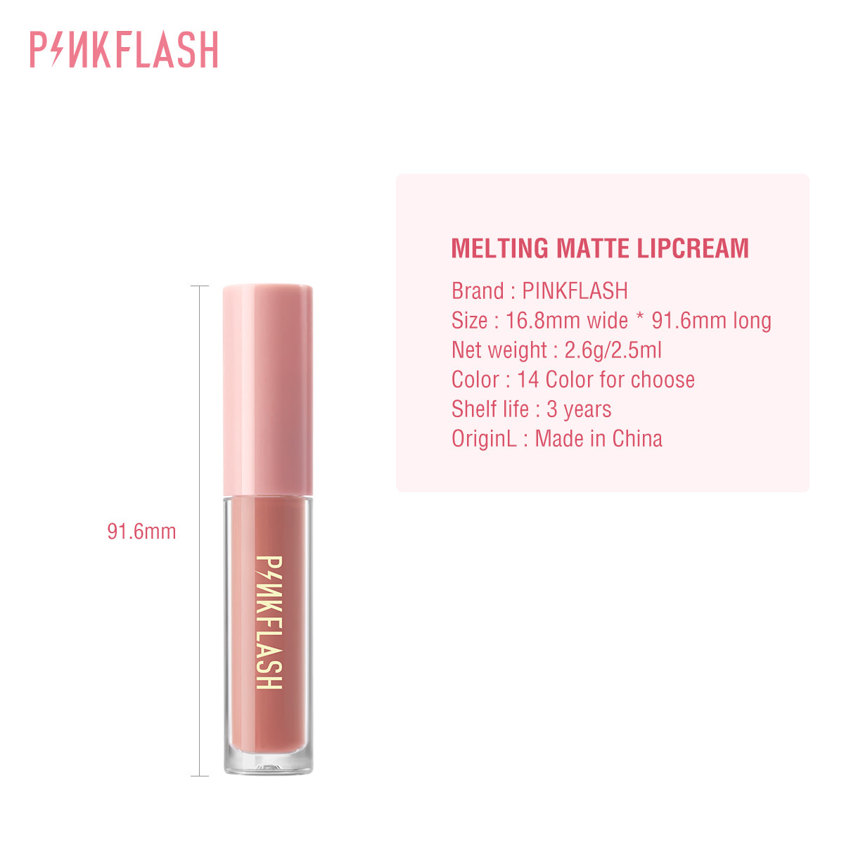 Pinkflash L01 Lasting Matte Lipcream - N04