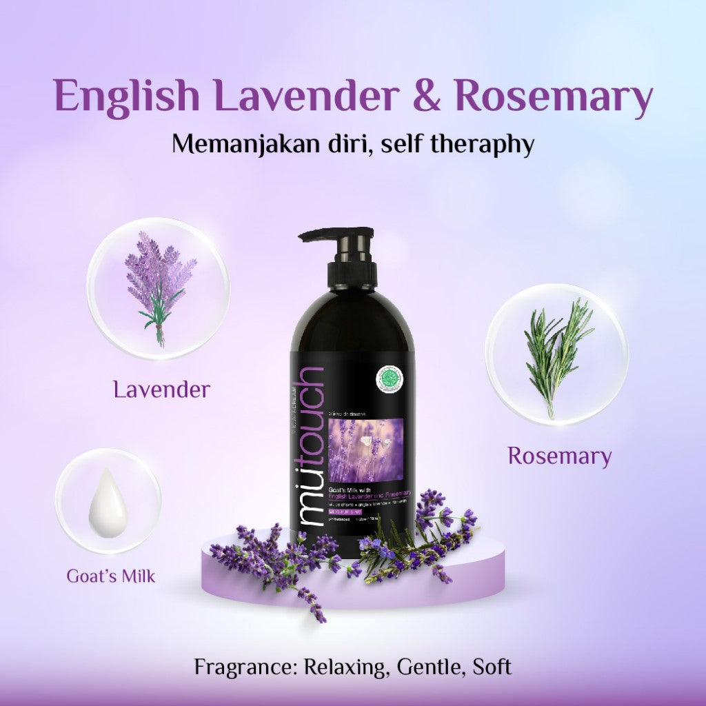 Mutouch Shower Cream With English Lavender and Rosemary | 1000ml