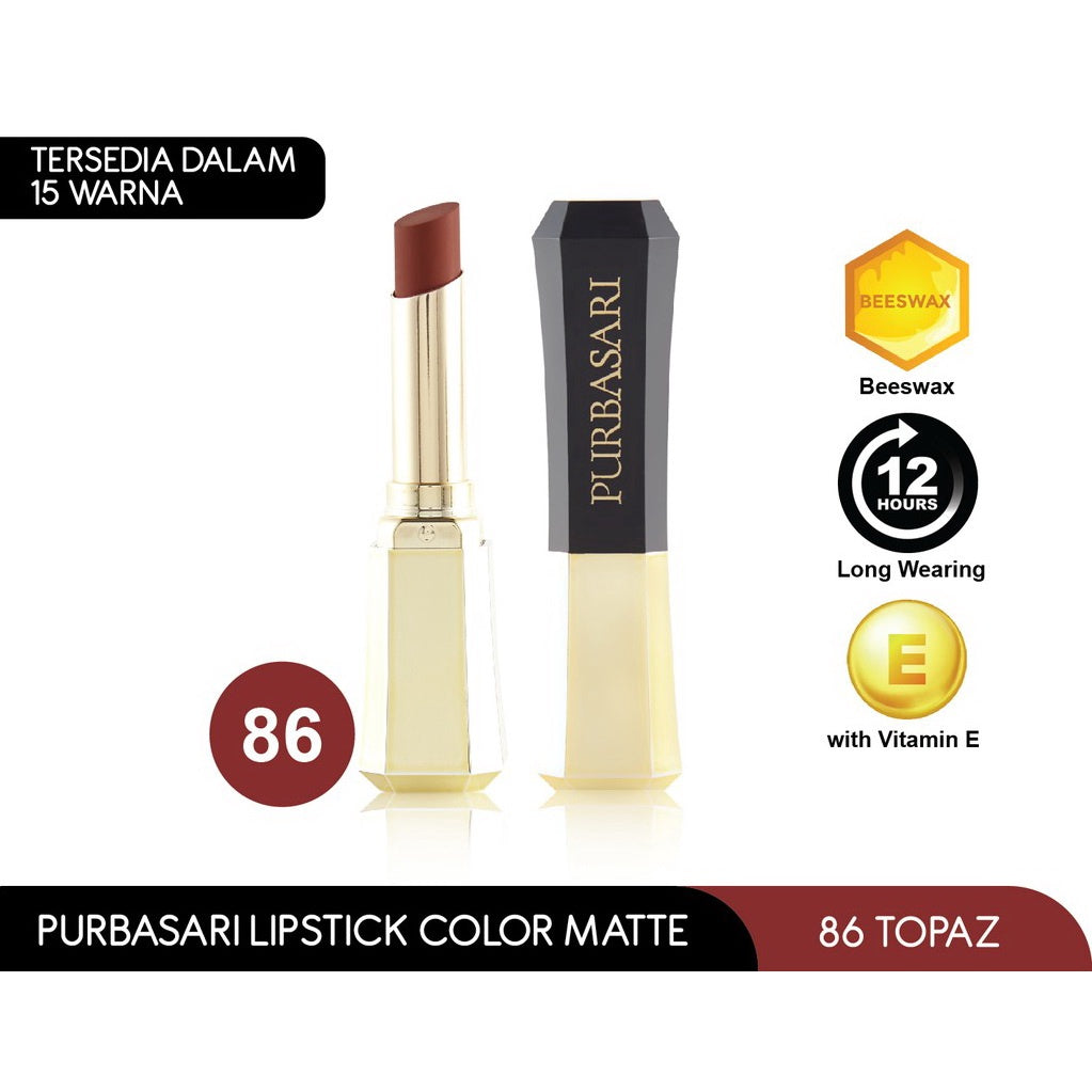 Purbasari Lipstick Color Matte 91 Opal | 2,6 g